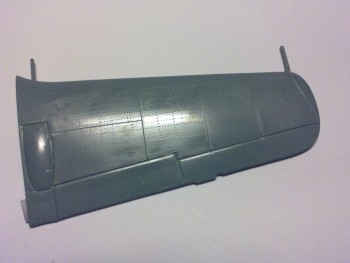 Detail horných plôch.