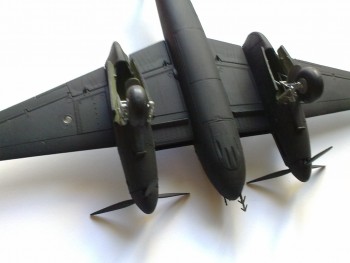 Detail vnútorných častí gondól.