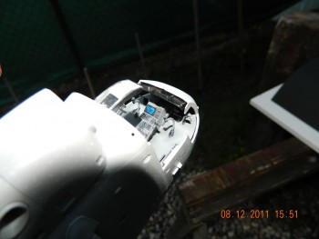 To modrý mělo svítit, ale diody nevydržely moje omyly